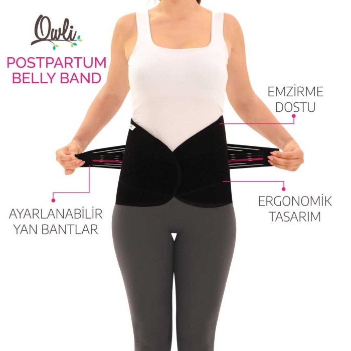 Owli Doğum Sonrası Korse Siyah