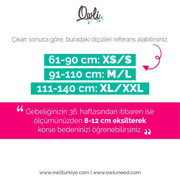Owli Doğum Sonrası Korse Siyah