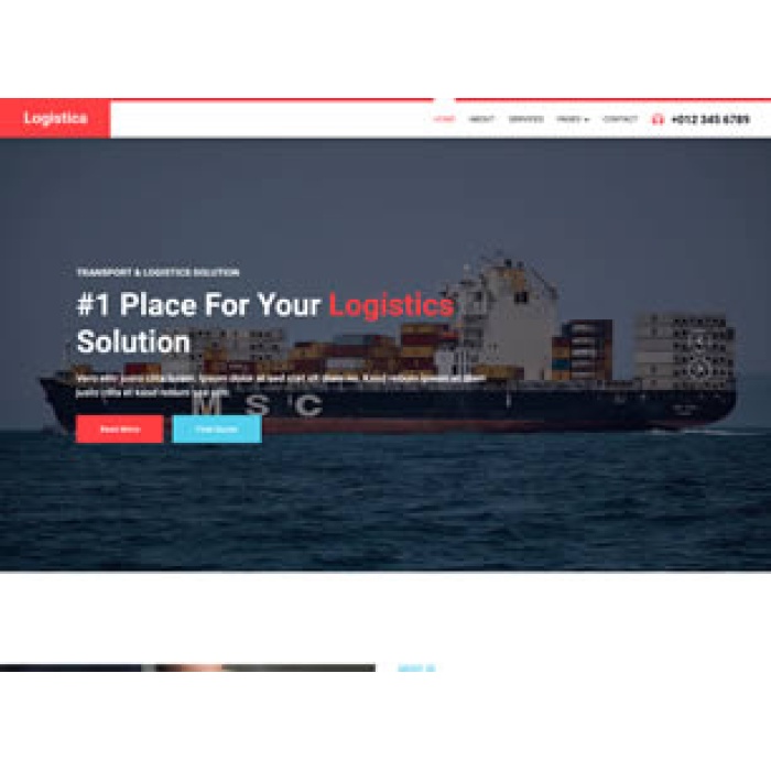 LOGISTICA CSS TEMPLATE