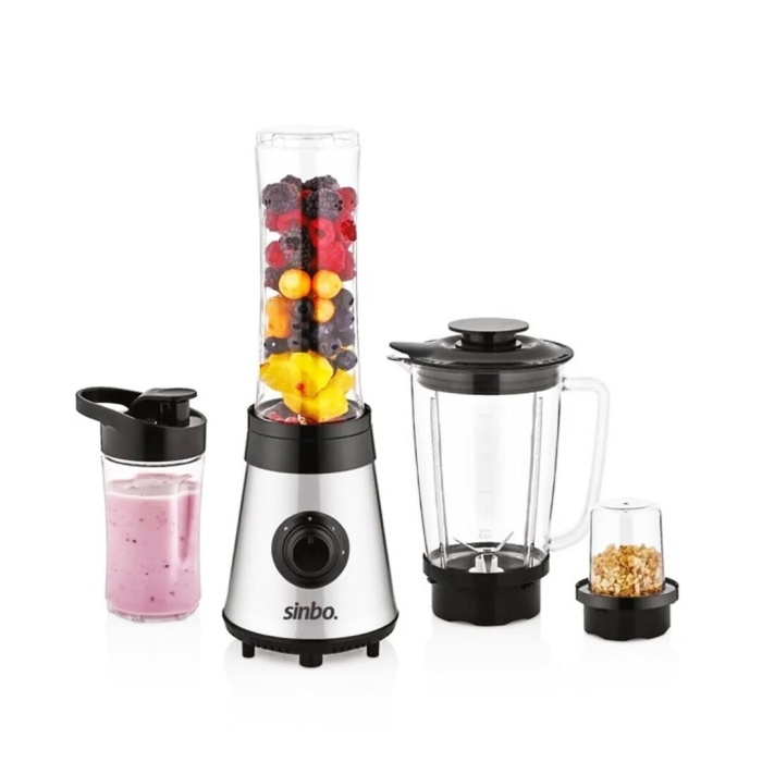 BUZ KIRICI - KAHVE ÖĞÜTÜCÜ HAZNELİ - ŞİŞELİ ÇOK AMAÇLI SMOOTHIE BLENDER 800ML - 500W SHB-3190 (2563)