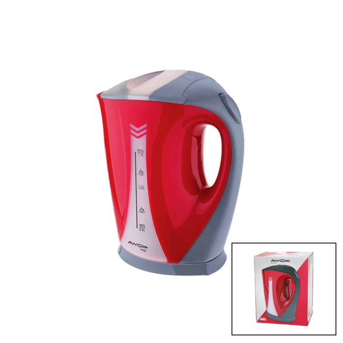 AWOX WEGO PLASTİK KIRMIZI RENK KETTLE SU ISITICI 1.7LT - 2000W (2563)