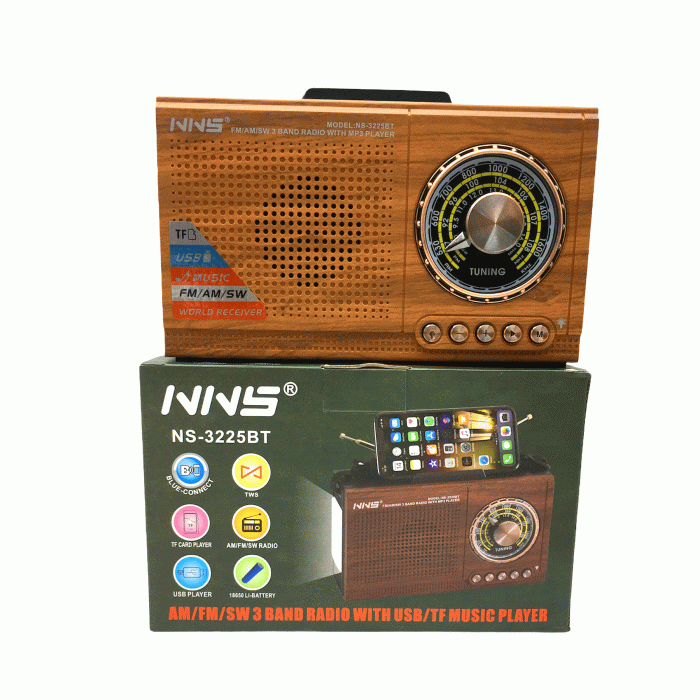 NNS NS-3225BT SD/USB/FM FENERLİ NOSTAJİ ŞARJLI PL-4142 (2563)