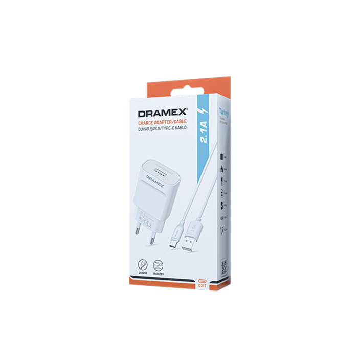 D21T CHARGER ADAPTER TYPE-C USB SET 2.1A EV ŞARJ ALETİ (2563)