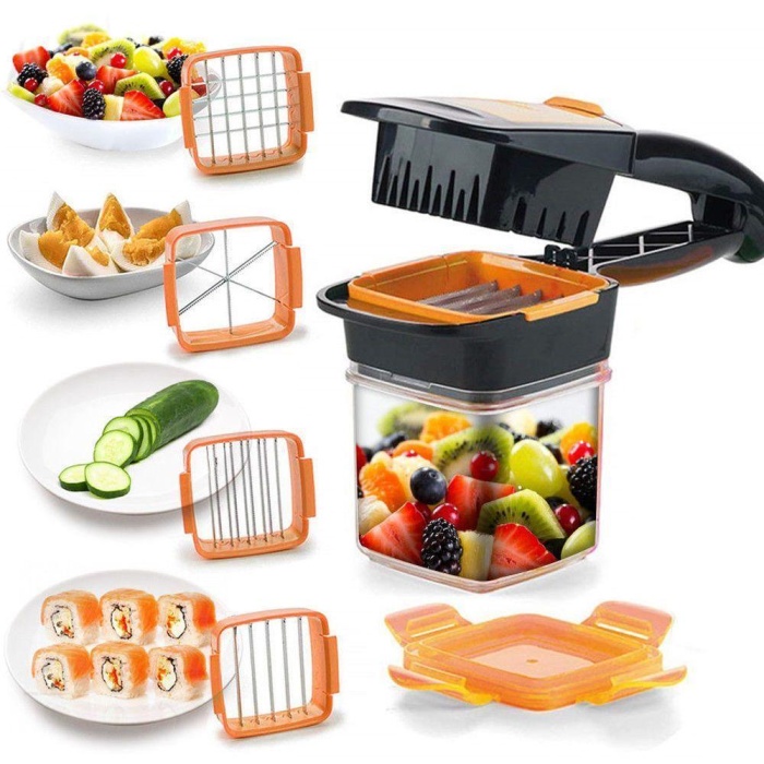 Nicer Dicer Quick 5 In 1 Pratik Hazneli Sebze Meyve Doğrayıcı Dilimleme Aleti (2563)