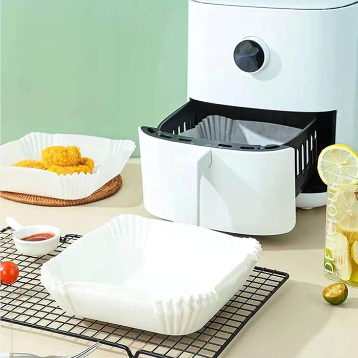 Air Fryer Pişirme Kağıdı Tek Kullanımlık Hava Fritöz Yağ Geçirmez 50 Adet (2563)