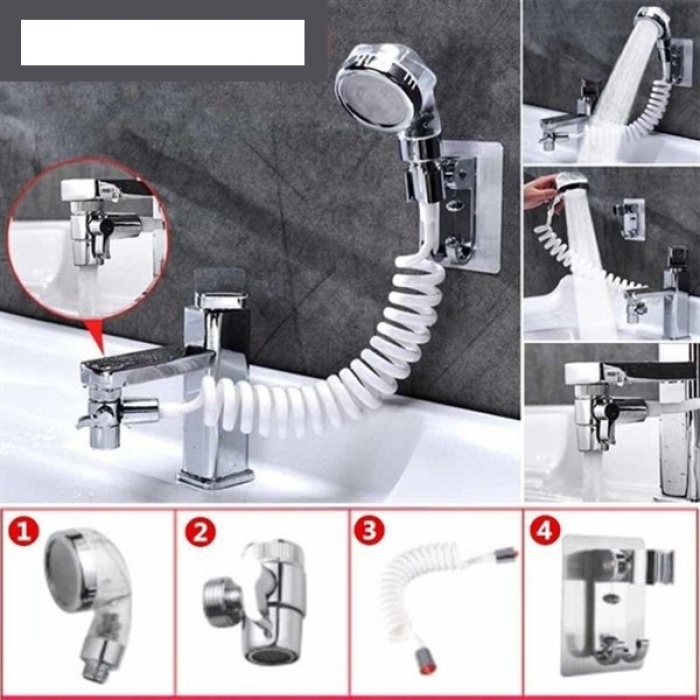 Ayarlanabilir Hortumlu Hareketli Banyo Mutfak Lavabo Musluk Duş Başlığı (2563)