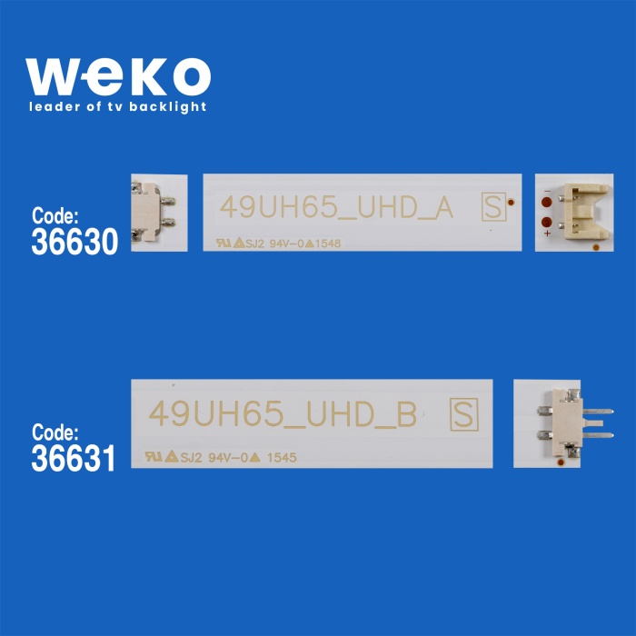 WKSET-5499 36630X4 36631X4 SSC_49İNCH_UHD 8 ADET LED BAR