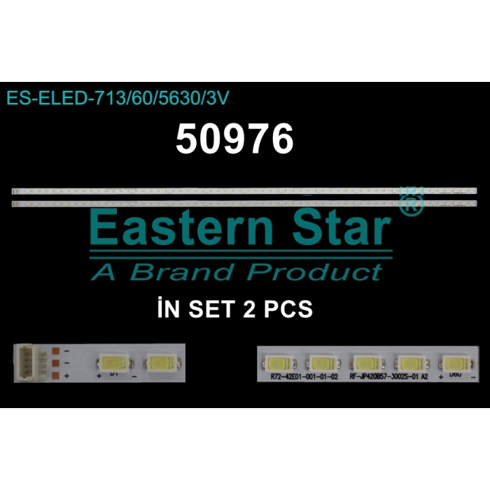 WKSET-5976 36775X2 RF-JP420B57-3002S-01 R72-42E01 2 ADET LED BAR (60LED)