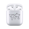 Airpods 1-2 Şeffaf Kılıf - Aircraft Map