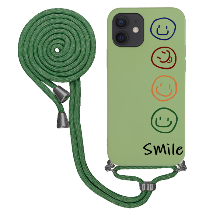 iPhone 12 Mini İpli Lansman Kılıf - Smile