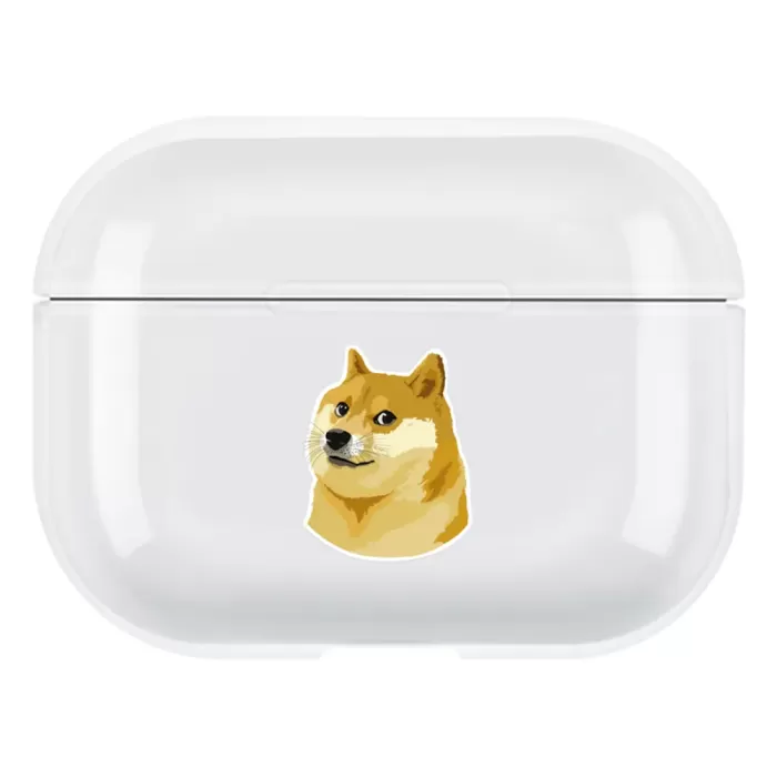 Airpods Pro 2. Nesil Şeffaf Kılıf - Doge