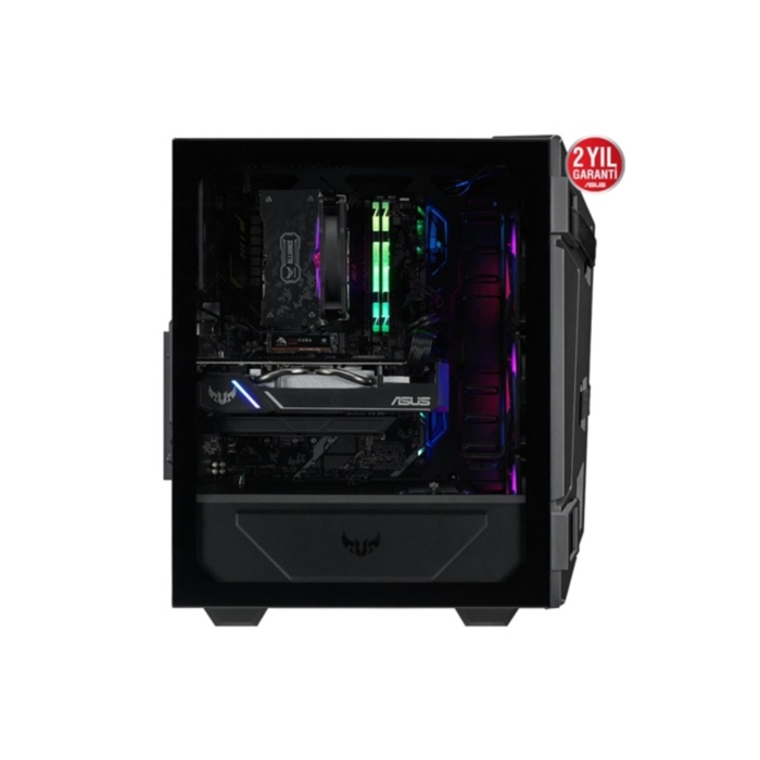 Tuf Gaming Gt301 Argb Usb 3.2 Temperli Cam Atx Mid-tower Gaming Kasa