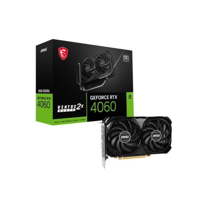 VGA GEFORCE RTX 4060 VENTUS 2X BLACK 8G OC 8GB GDDR6 128B DX12