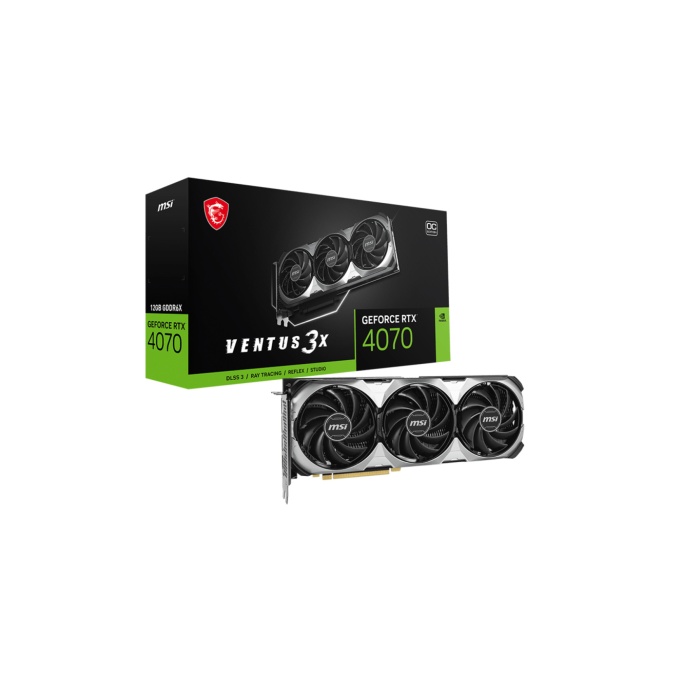 GEFORCE RTX 4070 VENTUS 3X E OC RTX4070 12GB GDDR6X 192B DX12 Gaming Ekran Kartı