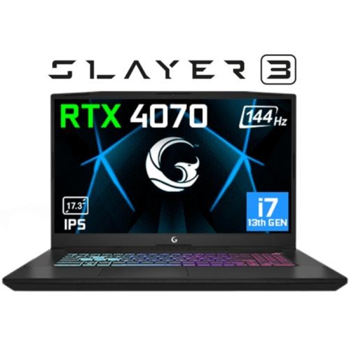 GG Slayer3 10XL-4070 C3 i7-13700H 64GB 1TB 17.3 DOS + ÇANTA