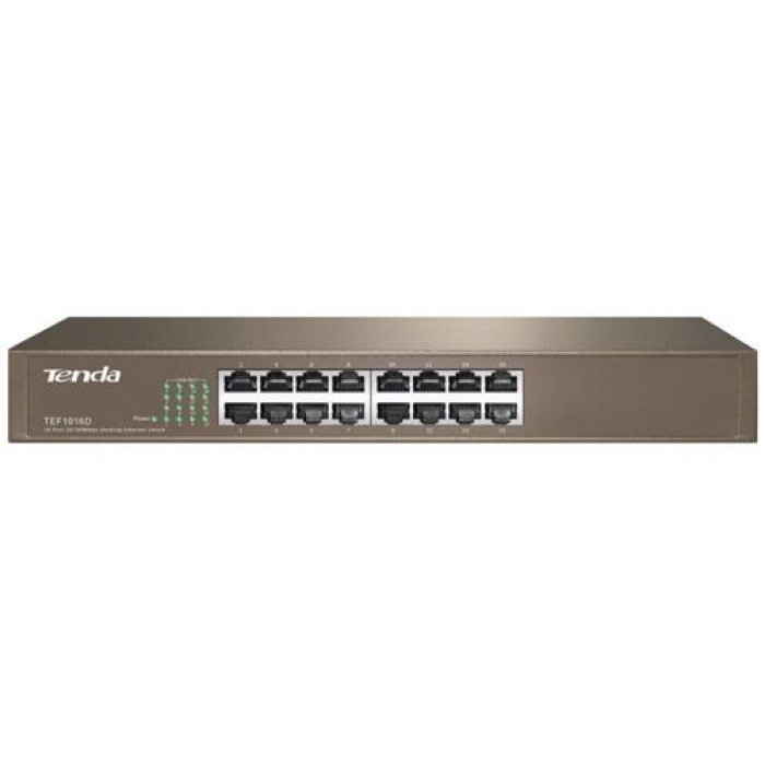 Tenda TEF1016D 16Port Raf Tipi Switch