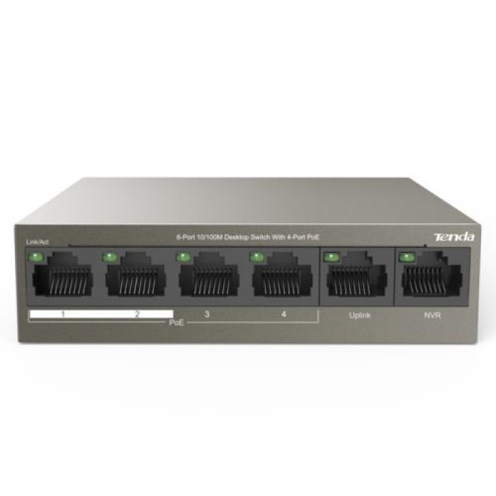 Tenda TEF1106P-4-63W 6 Port 10/100M 4-Port PoE Masaüstü Switch