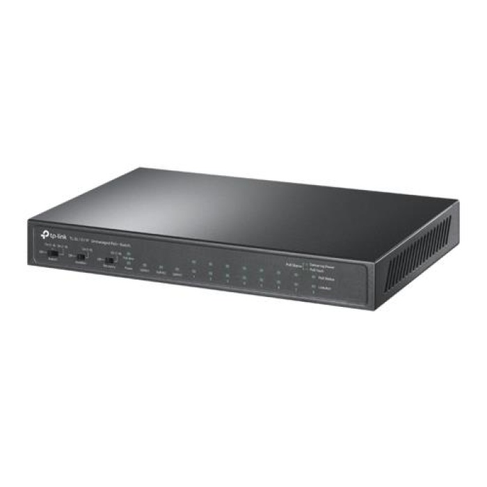 TP-Link TL-SL1311P 8Port 10/100Mbps + 3Port Gigabit + 8Port PoE Masaüstü Switch