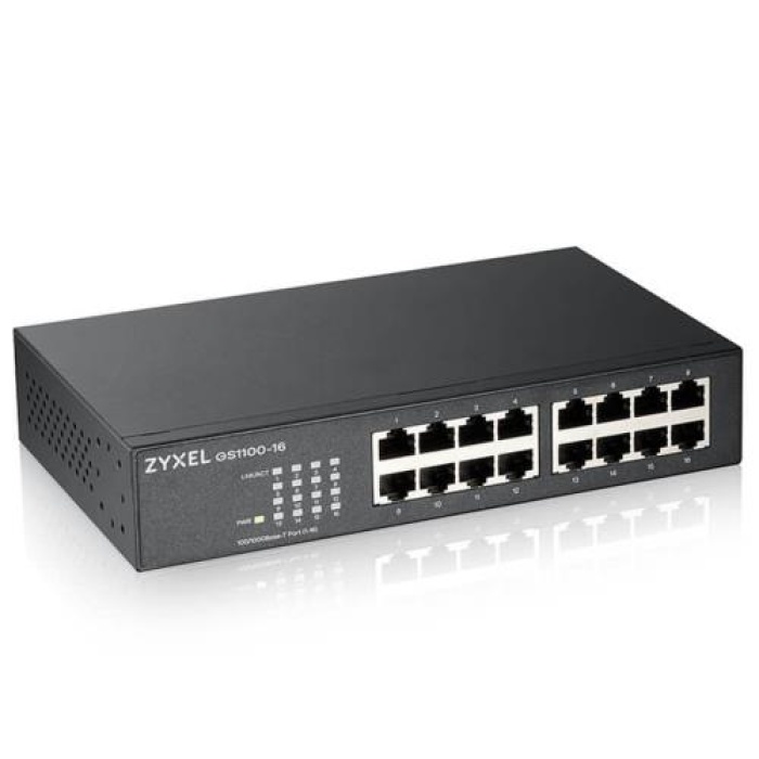 Zyxel GS1100-16 V3 16Port 10/100/1000 Gigabit Rack Mount Switch