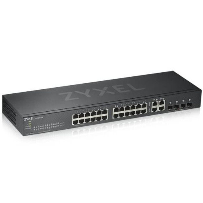 Zyxel GS1920-24 v2 24Port Gigabit + 4 Dual SFP L2 Gigabit Hybrid NebulaFlex Switch