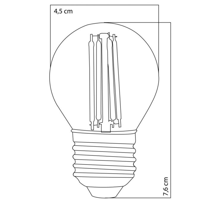 Heka Rustik Led Ampul 6 Watt 660Lm E27 6500k Beyaz Işık