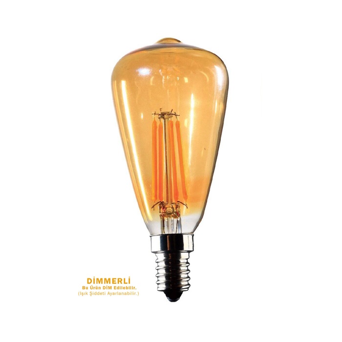 Led Filament Rustik Ampul ERD-66 4W E14 Gün Işığı