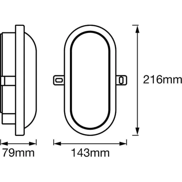 Bahçe Aplik Led 11W 840 BK OSRAM