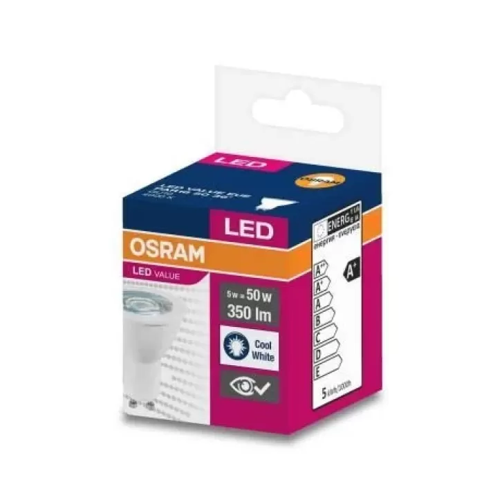 Osram 5-50W 4000K Kırık Beyaz GU10 Led Spot Ampul