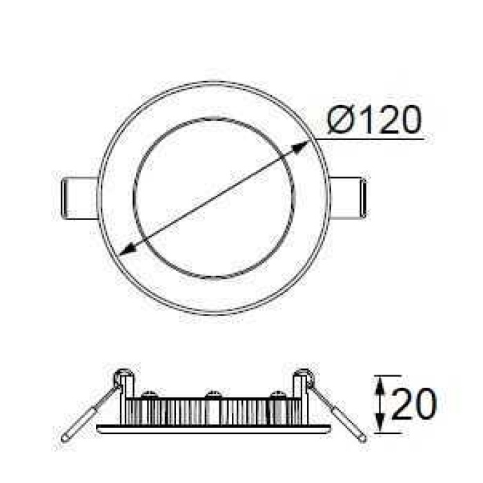 JUPİTER LD471 S 6W SIVA ALTI SLİM LED PANEL