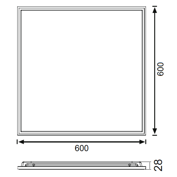 JUPİTER JK6060 N 48W SIVA ALTI SLİM BACKLİGHT PANEL