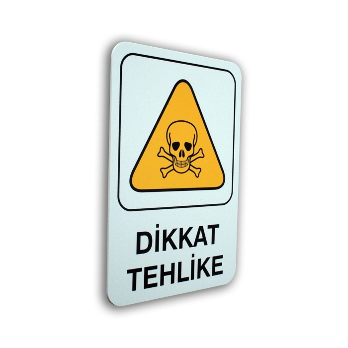 Dikkat Tehlike 16X24 Cm Foam Pvc Levha