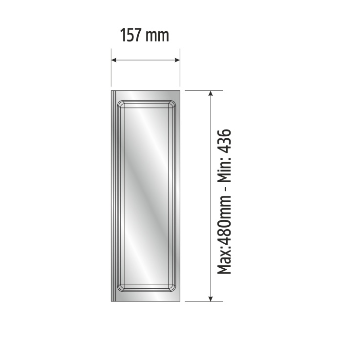 Mutfak Çekmece Içi Tek Bölmeli Kaşıklık 16cm X 48cm