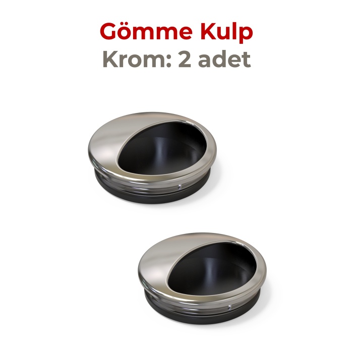 Gömme Kulp Krom 2 Adet