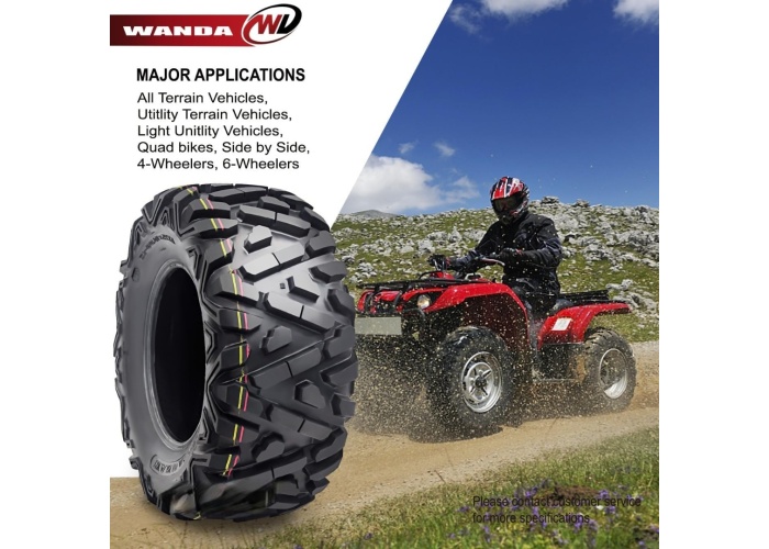 Wanda 25x10.00-12 P350 6PR Atv Arka Lastik