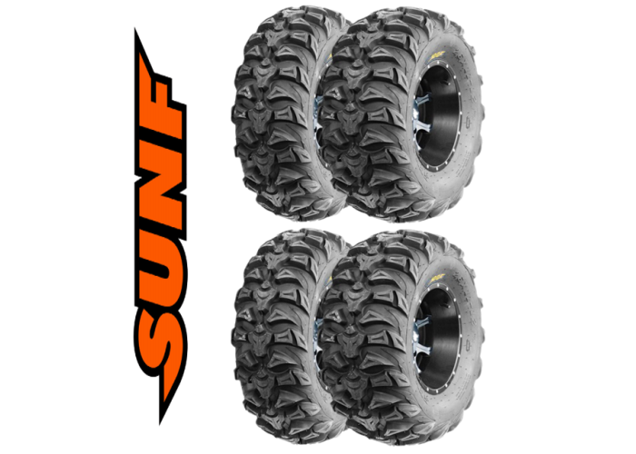 SunF Set 25x8-12 ve 25X10-12 A040 DRAGON Atv Utv Lastik Takımı Ön-Arka