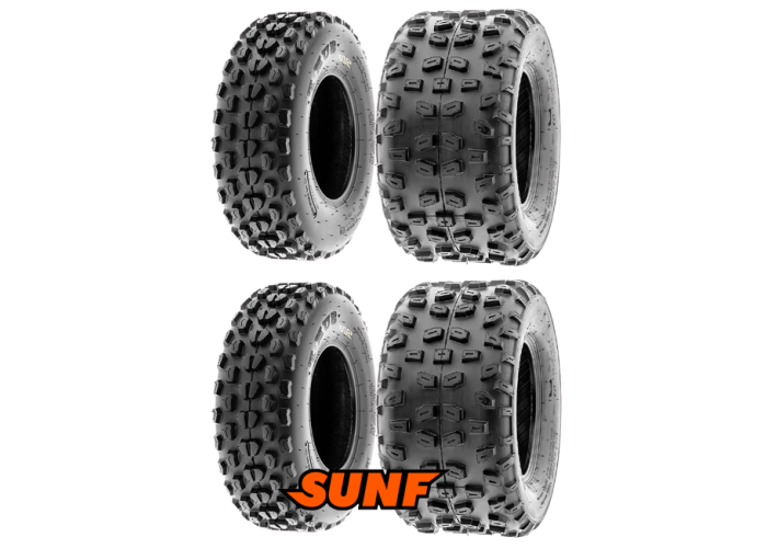 SunF Set 21x7-10 ve 22X10-10 A017 - A008 6Kat Atv Lastik Takımı Ön-Arka