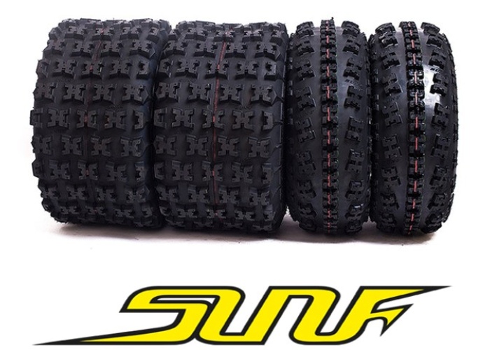 SunF Set 21x7-10 ve 20X10-10 A027 6Kat Atv Lastik Takımı Ön-Arka