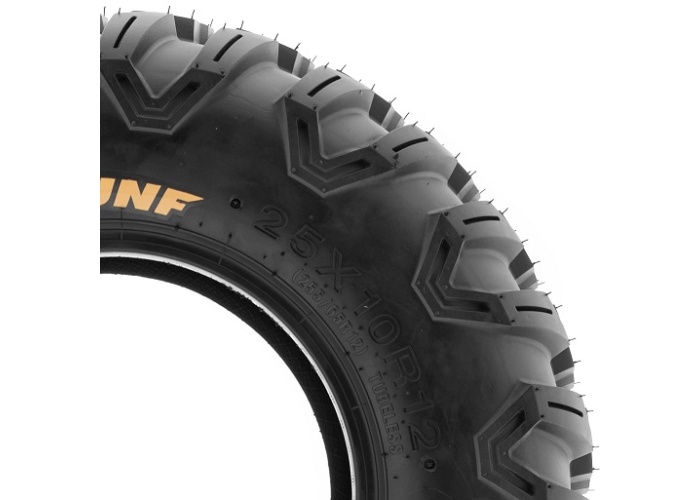 SunF Set 25x8R12 ve 25x10R12 A043 All Trail 6Kat Atv Lastik Takımı Ön-Arka