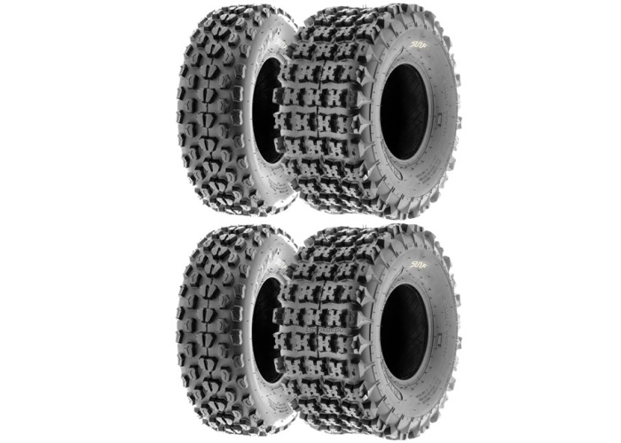 SunF Set 21x7-10 ve 20X10-10 A017 - A027 6Kat Atv Lastik Takımı Ön-Arka