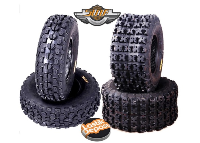 SunF Set 21x7-10 ve 20X10-10 A017 - A027 6Kat Atv Lastik Takımı Ön-Arka