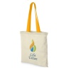 Colored Handle Raw Cloth Bag