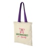 Colored Handle Raw Cloth Bag