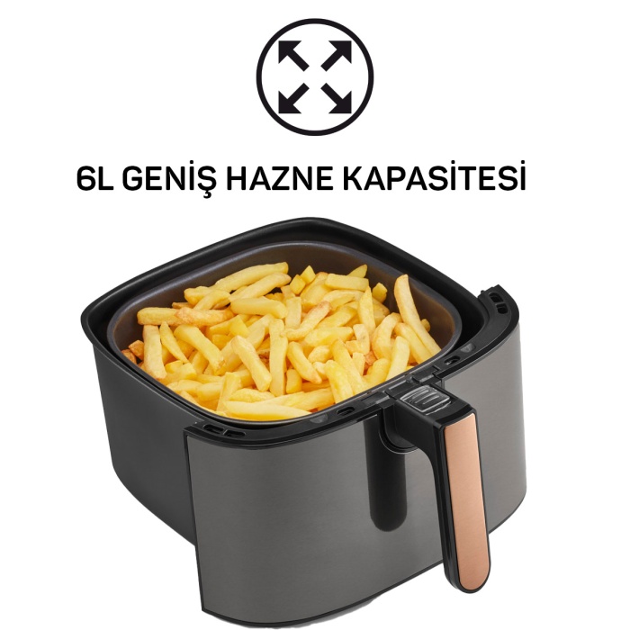 ARZUM AR2074-B ARZUM AIRTASTY XL AIR FRYER SICAK HAVA FRİTÖZÜ