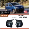 Fiat Doblo D5 2024 Uyumlu Yarasa Batman Ayna Kapağı Piano Black