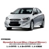 Hyundai Accent Blue 2011-2018 SİNYALLİ Yarasa / Batman Ayna Kapağı