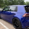 Vw Golf 7-7.5 Kasa İçin Kelebek Cam Vizörü Kaplaması Siyah Renk-Bantlı