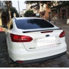 Ford Focus 2012-2018 Sedan Bagaj Üstü Spoiler Parlak Siyah Boyalı İthal Ürün Plastik