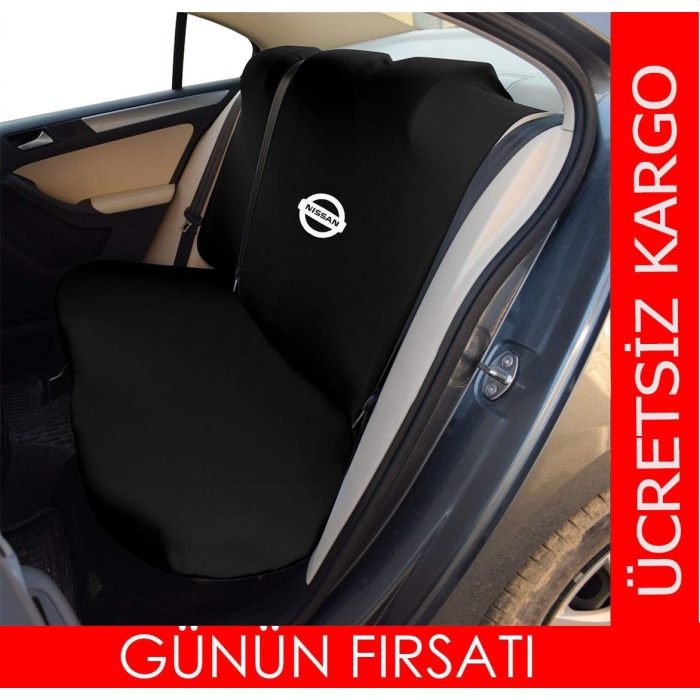 Nissan Uyumlu Penye Oto Servis Kılıfı Likrali Kumaş Bağlama Lastikli