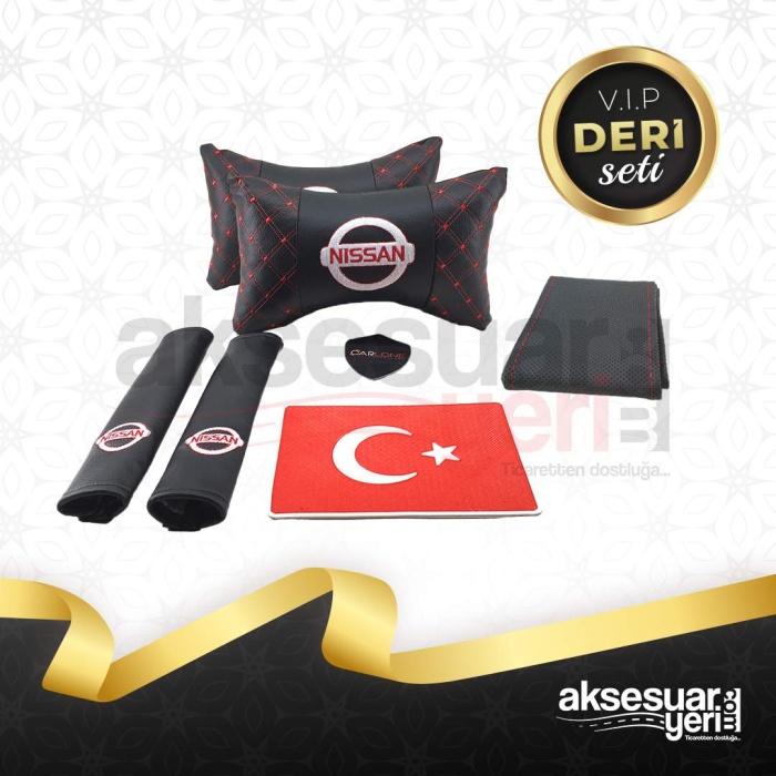 NISSAN Deri Oto Yastık ve Konfor Seti - Lüx Deri Set