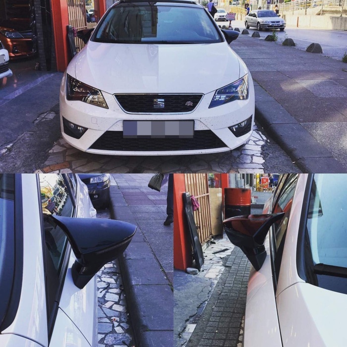 Seat Leon Mk3 2012 sonrası Yarasa / Batman Ayna Kapağı